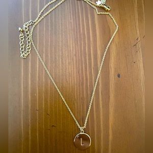 Like new! Kate Spade plated metal L initial